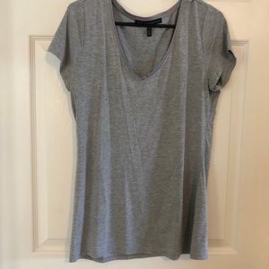 White House Black Market T-Shirt Gray